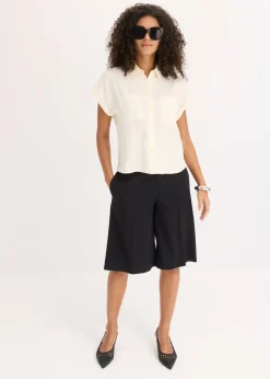 Sale Blusa de mezcla de lyocell fluido Mujer Camisas Y Blusas