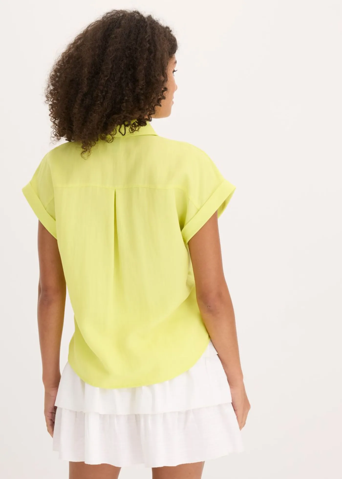 Blusa de mezcla de lyocell fluido Mujer Camisas Y Blusas