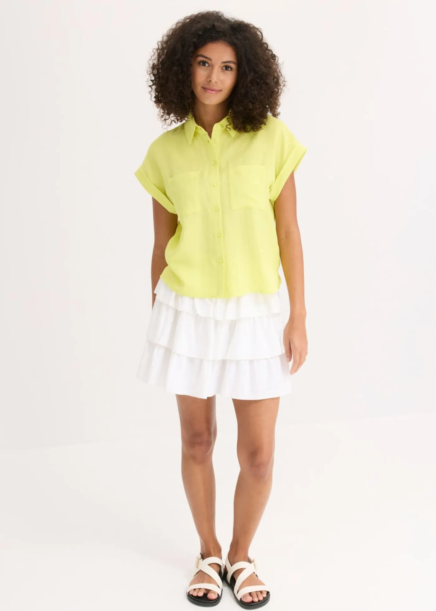 Blusa de mezcla de lyocell fluido Mujer Camisas Y Blusas