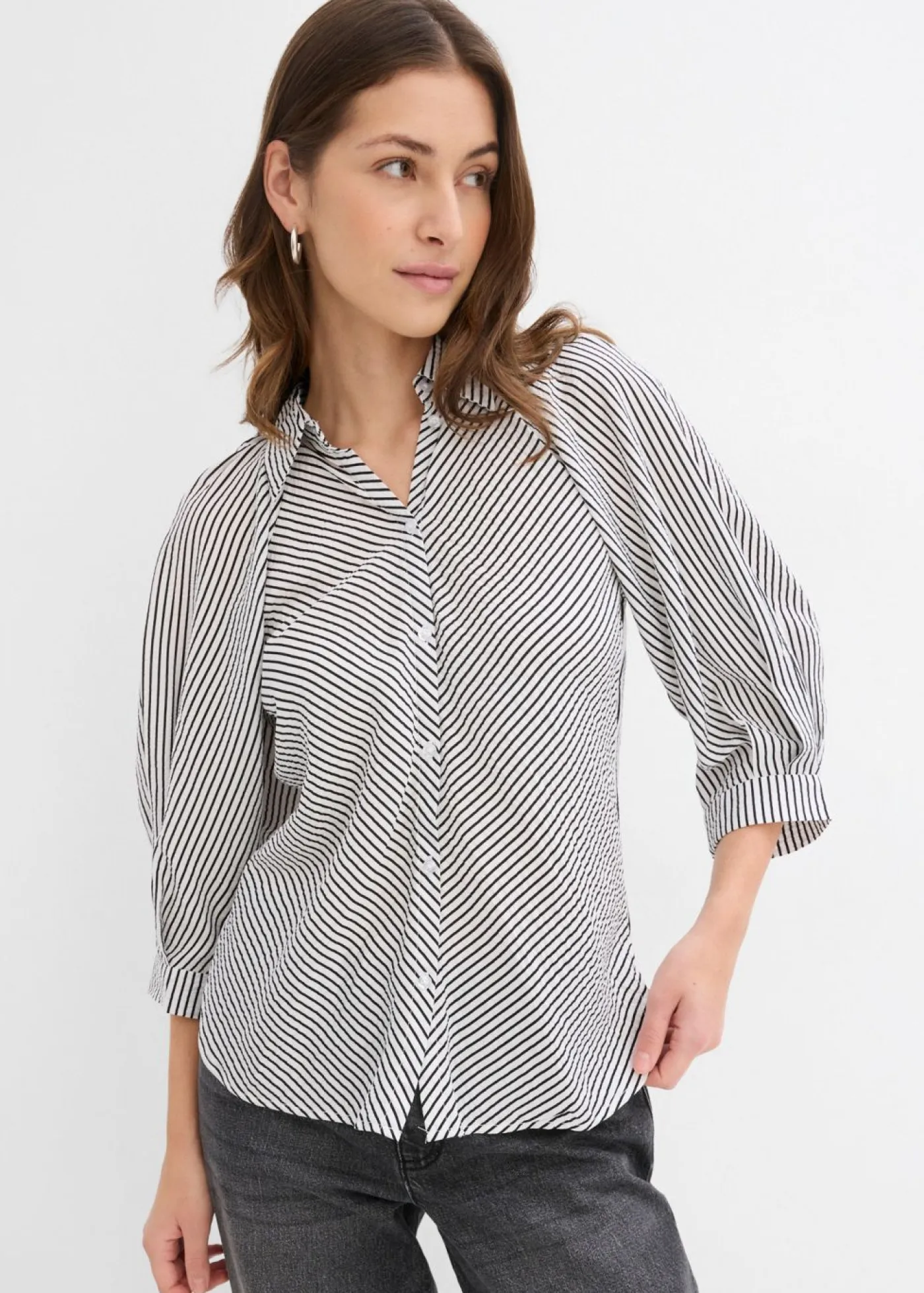 Best Blusa de mezcla de viscosa fluida Mujer Camisas Y Blusas