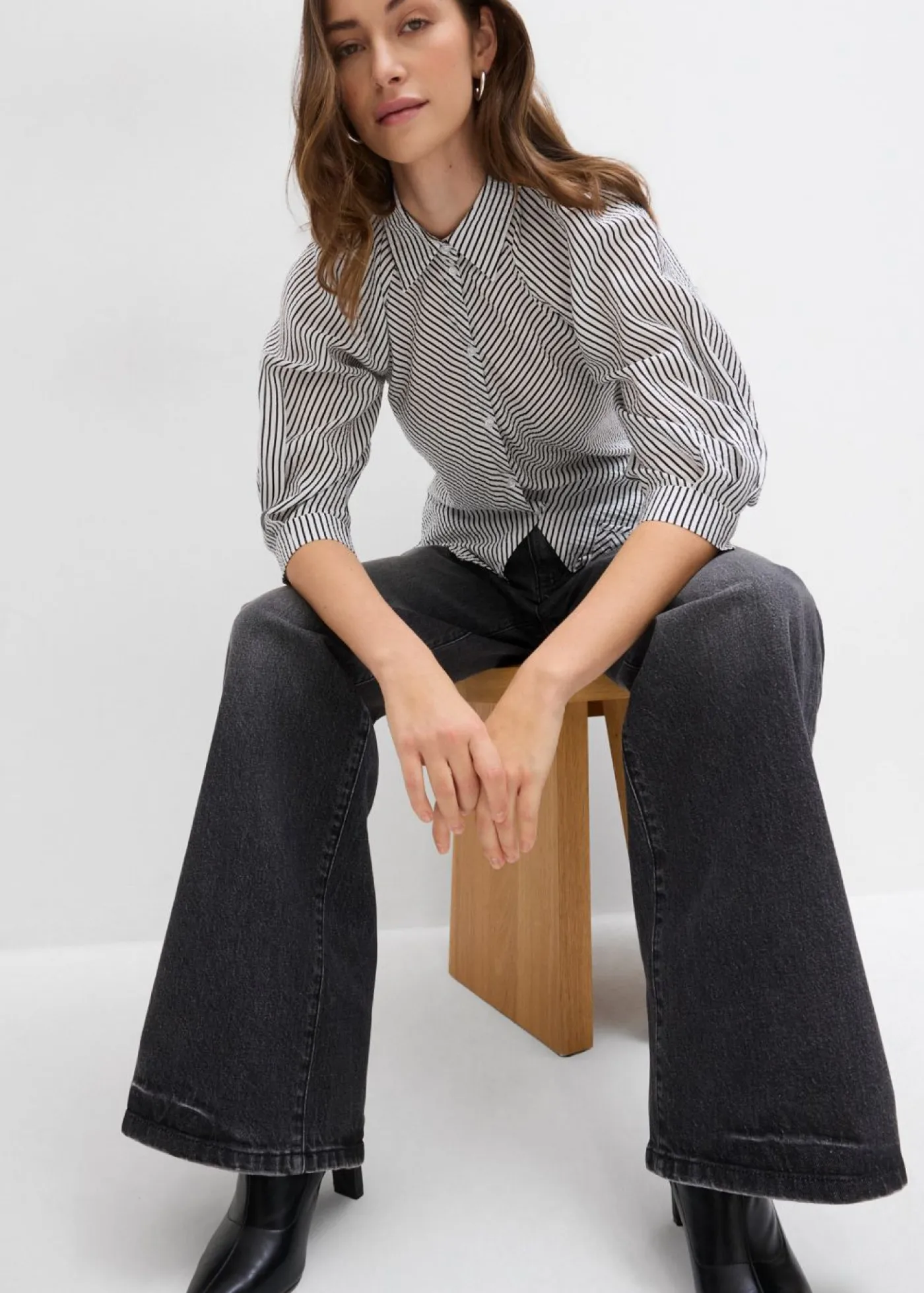 Best Blusa de mezcla de viscosa fluida Mujer Camisas Y Blusas
