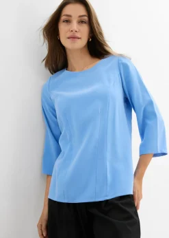 New Blusa de mezcla de viscosa fluida Mujer Camisas Y Blusas|Novedades