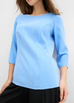 New Blusa de mezcla de viscosa fluida Mujer Camisas Y Blusas|Novedades