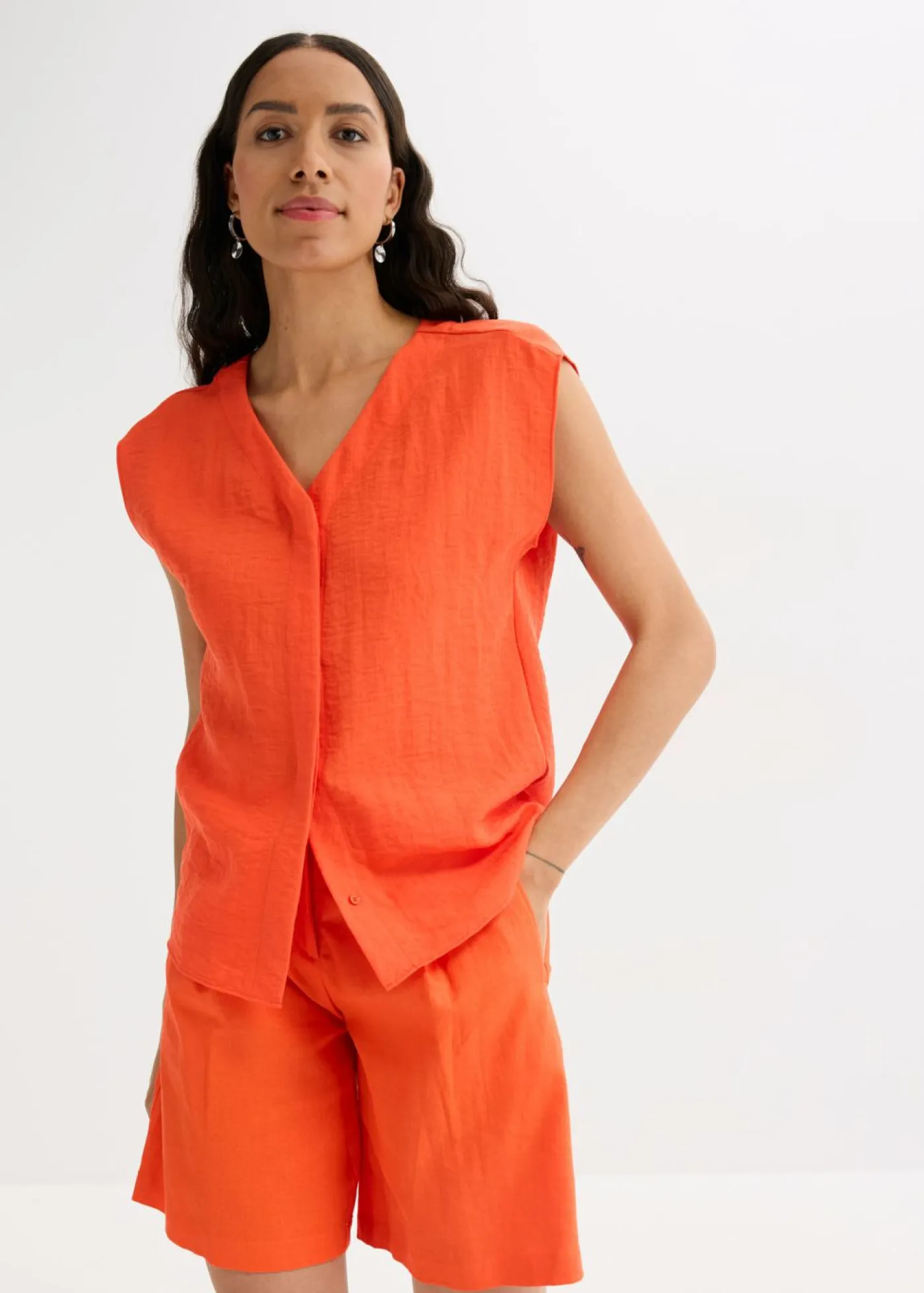Sale Blusa de mezcla de viscosa ligera Mujer Camisas Y Blusas|Camisetas
