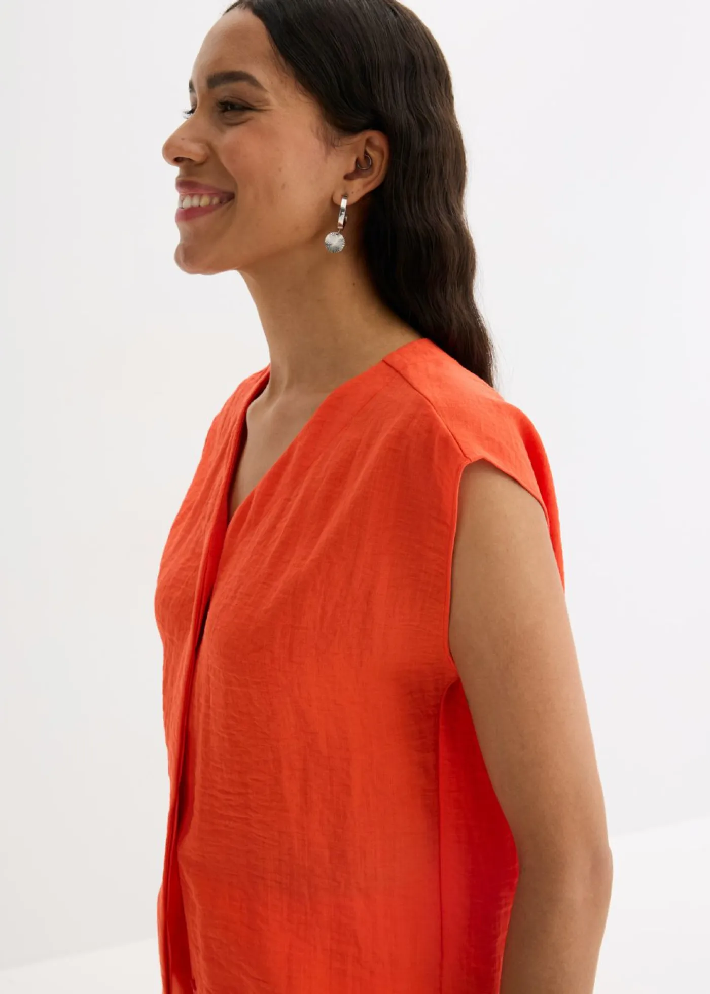 Sale Blusa de mezcla de viscosa ligera Mujer Camisas Y Blusas|Camisetas