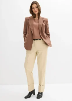 Online Blusa de mezcla de viscosa fluida Mujer Camisas Y Blusas|Novedades
