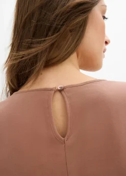 Online Blusa de mezcla de viscosa fluida Mujer Camisas Y Blusas|Novedades