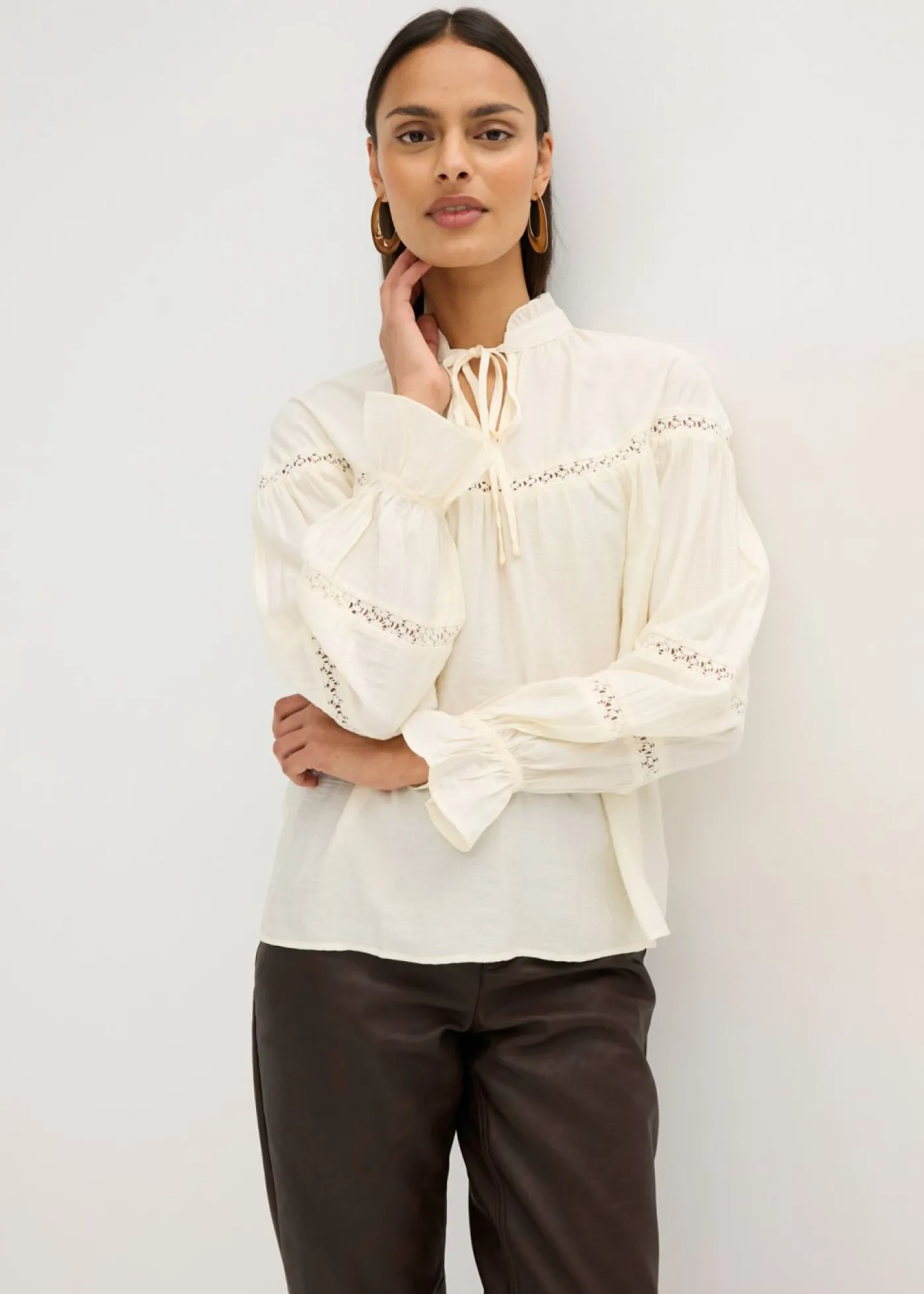 Best Blusa de mezcla de viscosa fina Mujer Camisas Y Blusas