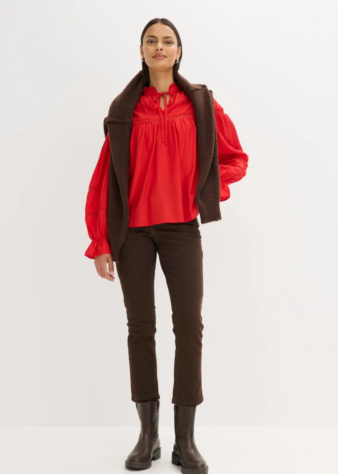 Outlet Blusa de mezcla de viscosa fina Mujer Camisas Y Blusas