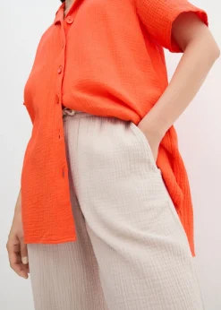 Clearance Blusa de muselina Mujer Camisas Y Blusas
