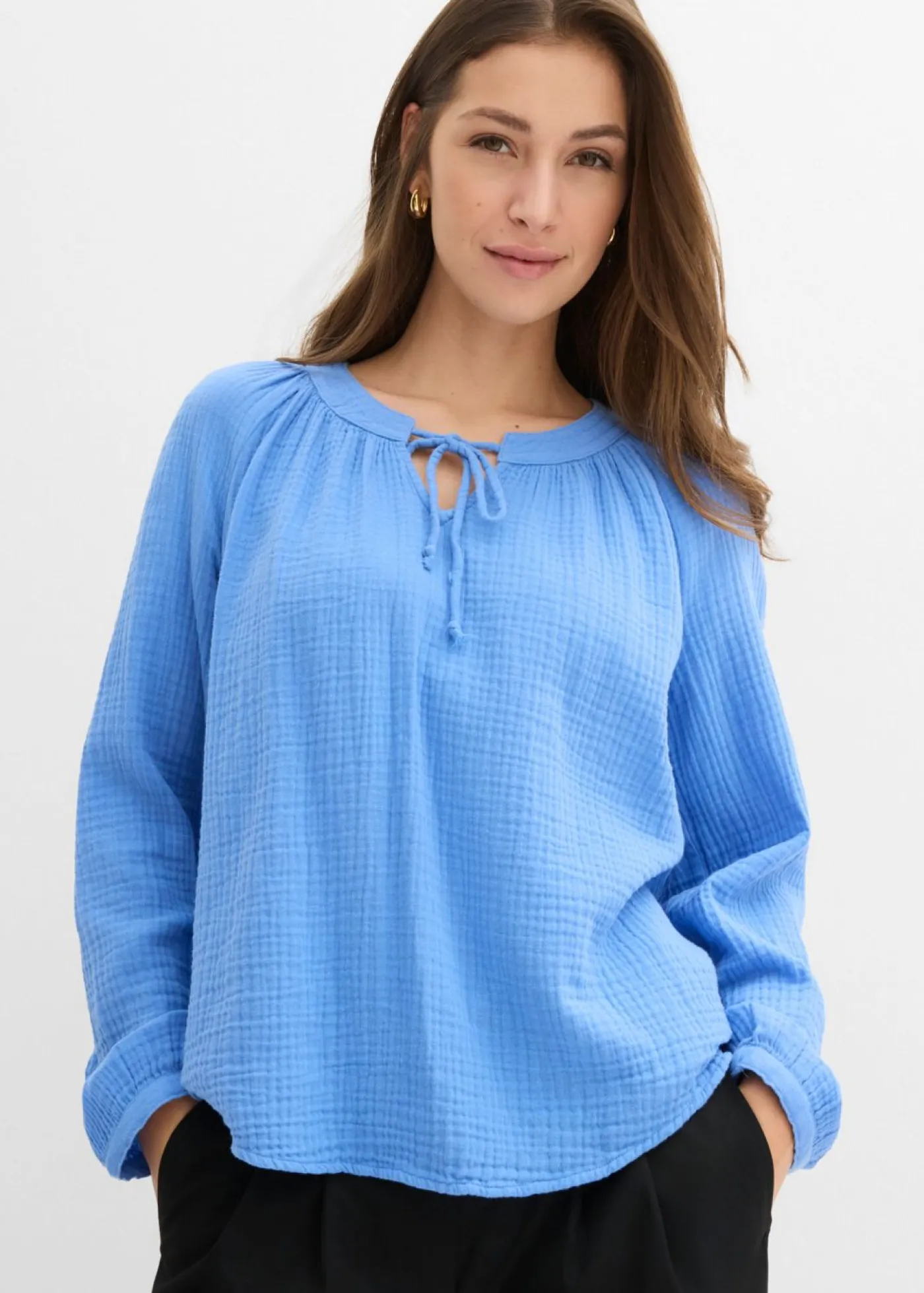 Online Blusa de muselina suave Mujer Camisas Y Blusas