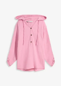 Clearance Blusa de muselina vapo Mujer Camisas Y Blusas|Novedades