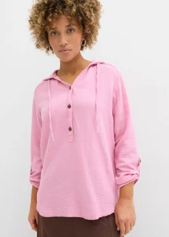 Clearance Blusa de muselina vapo Mujer Camisas Y Blusas|Novedades