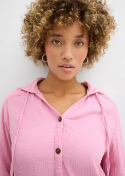 Clearance Blusa de muselina vapo Mujer Camisas Y Blusas|Novedades