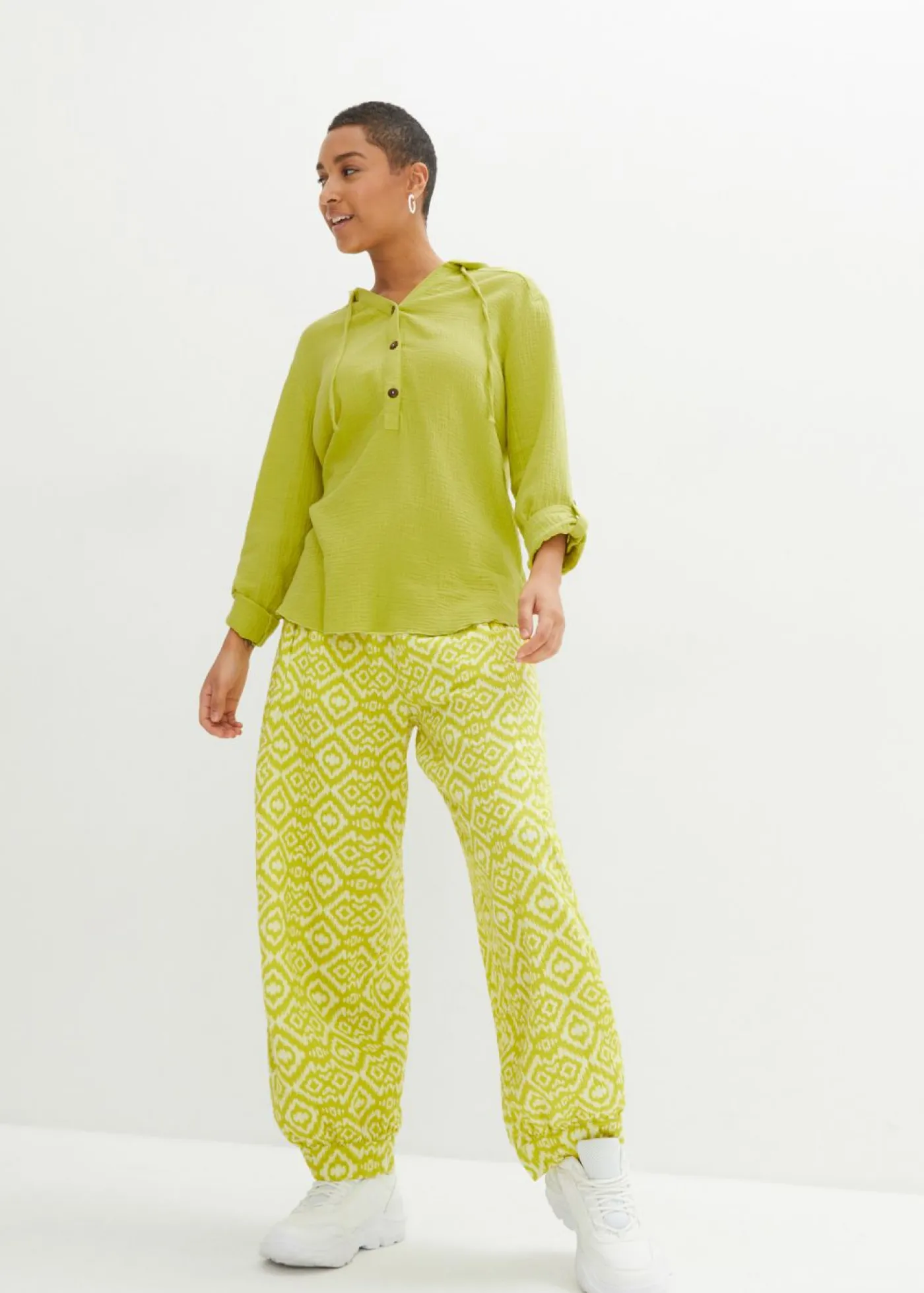 Blusa de muselina vaporosa Mujer Camisas Y Blusas|Novedades