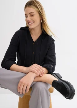 Discount Blusa de muselina vaporosa Mujer Camisas Y Blusas|Novedades