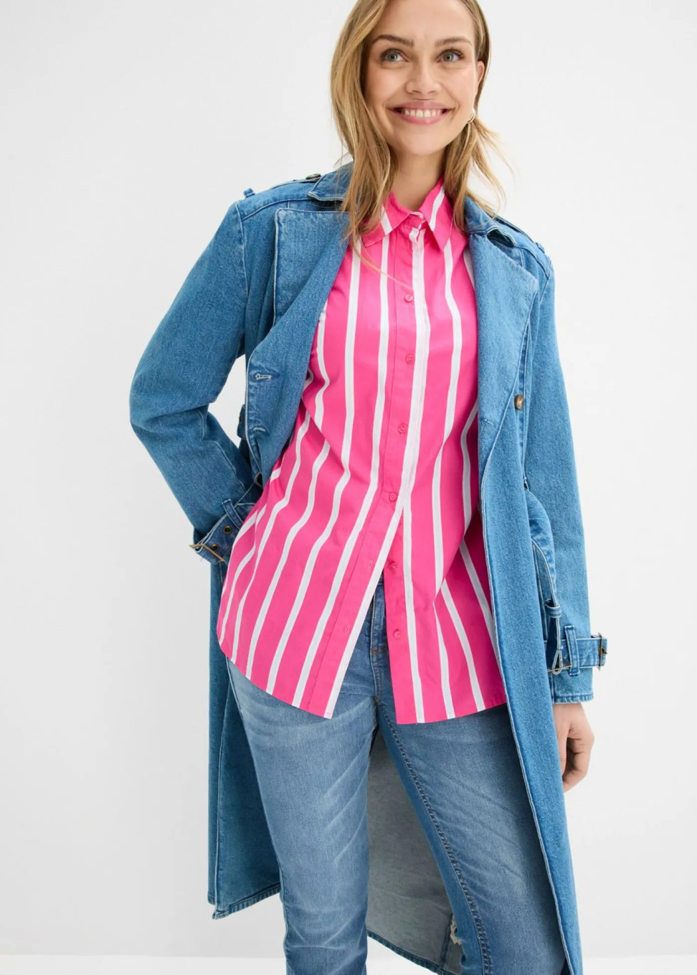 Online Blusa de popelín de algodón Mujer Camisas Y Blusas