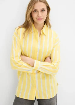 Blusa de popelín de algodón Mujer Camisas Y Blusas