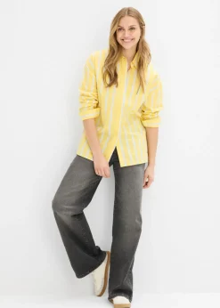 Blusa de popelín de algodón Mujer Camisas Y Blusas