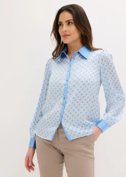 Sale Blusa de satén Mujer Camisas Y Blusas|Novedades