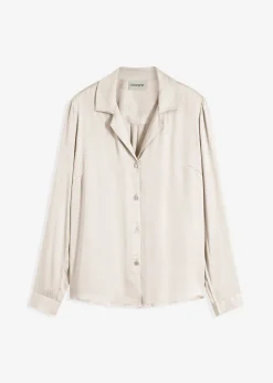 Sale Blusa de satén fino Mujer Camisas Y Blusas