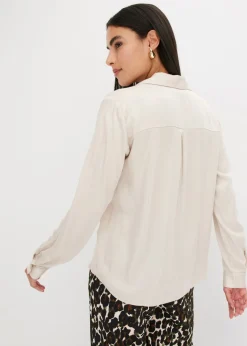 Sale Blusa de satén fino Mujer Camisas Y Blusas