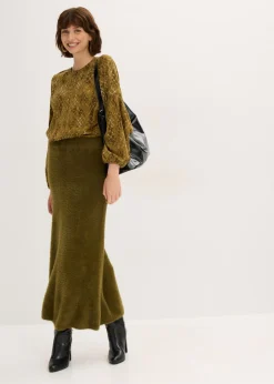 Sale Blusa de satén fluido Mujer Camisas Y Blusas