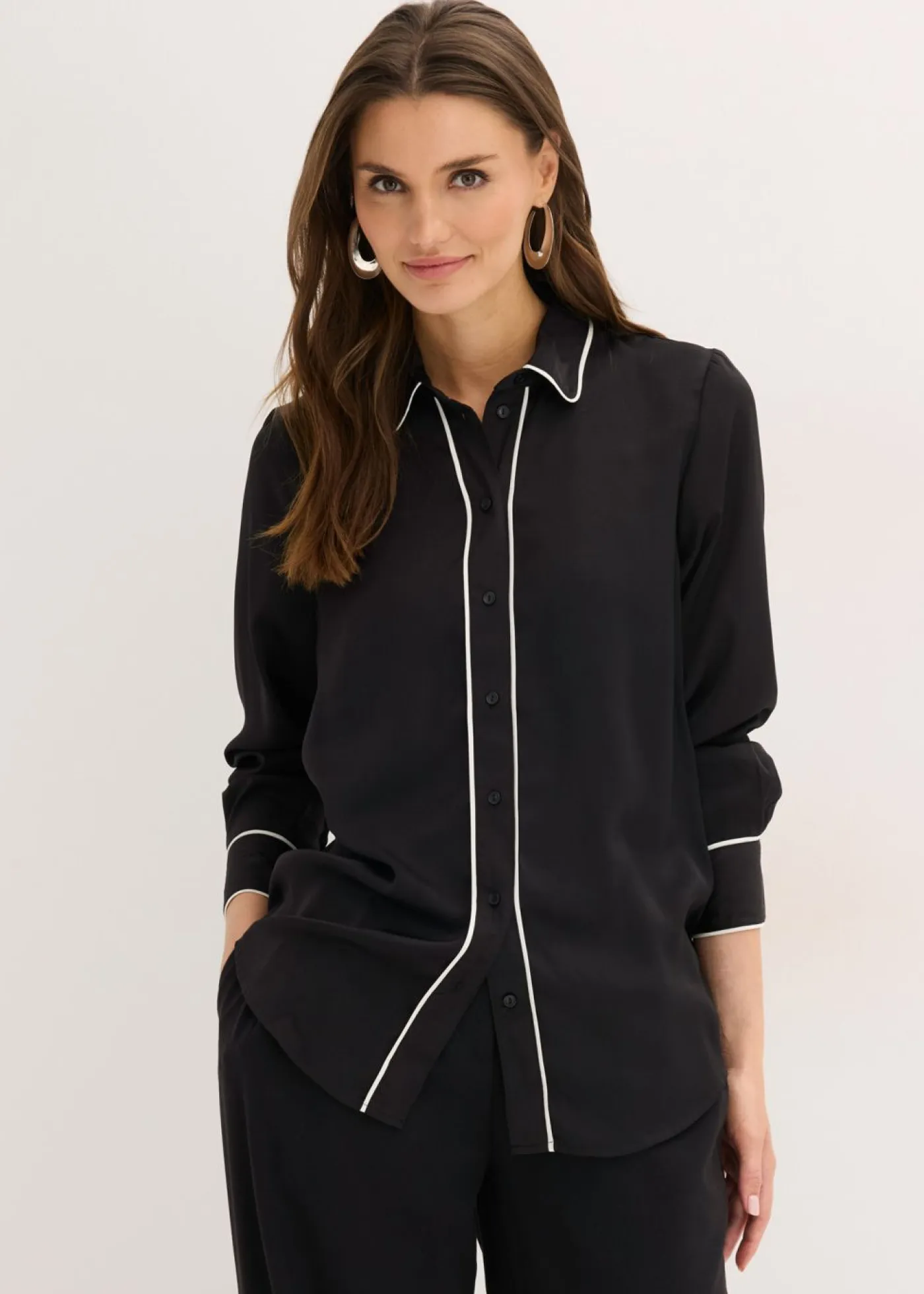 Discount Blusa de satén fluido Mujer Camisas Y Blusas