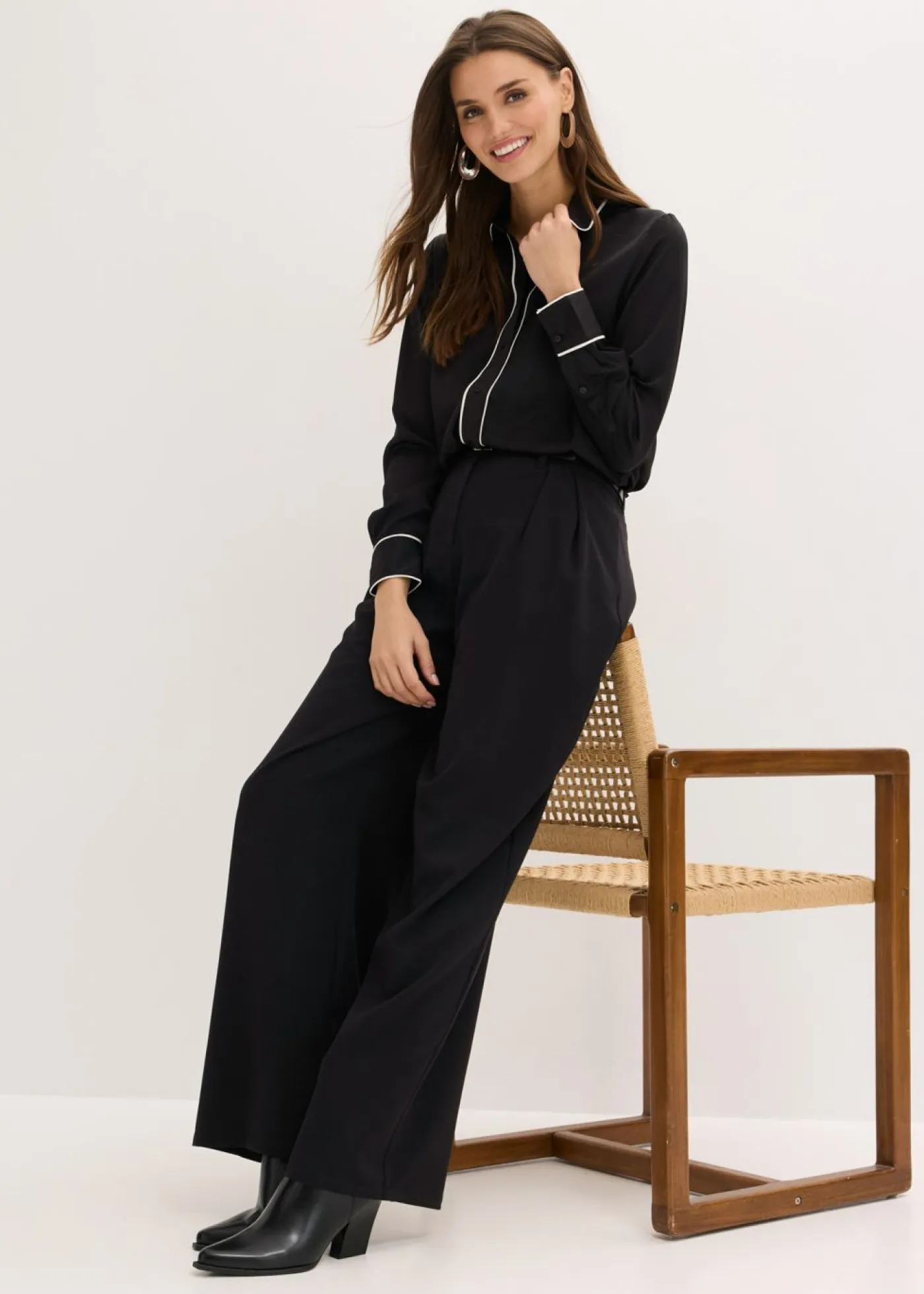 Discount Blusa de satén fluido Mujer Camisas Y Blusas