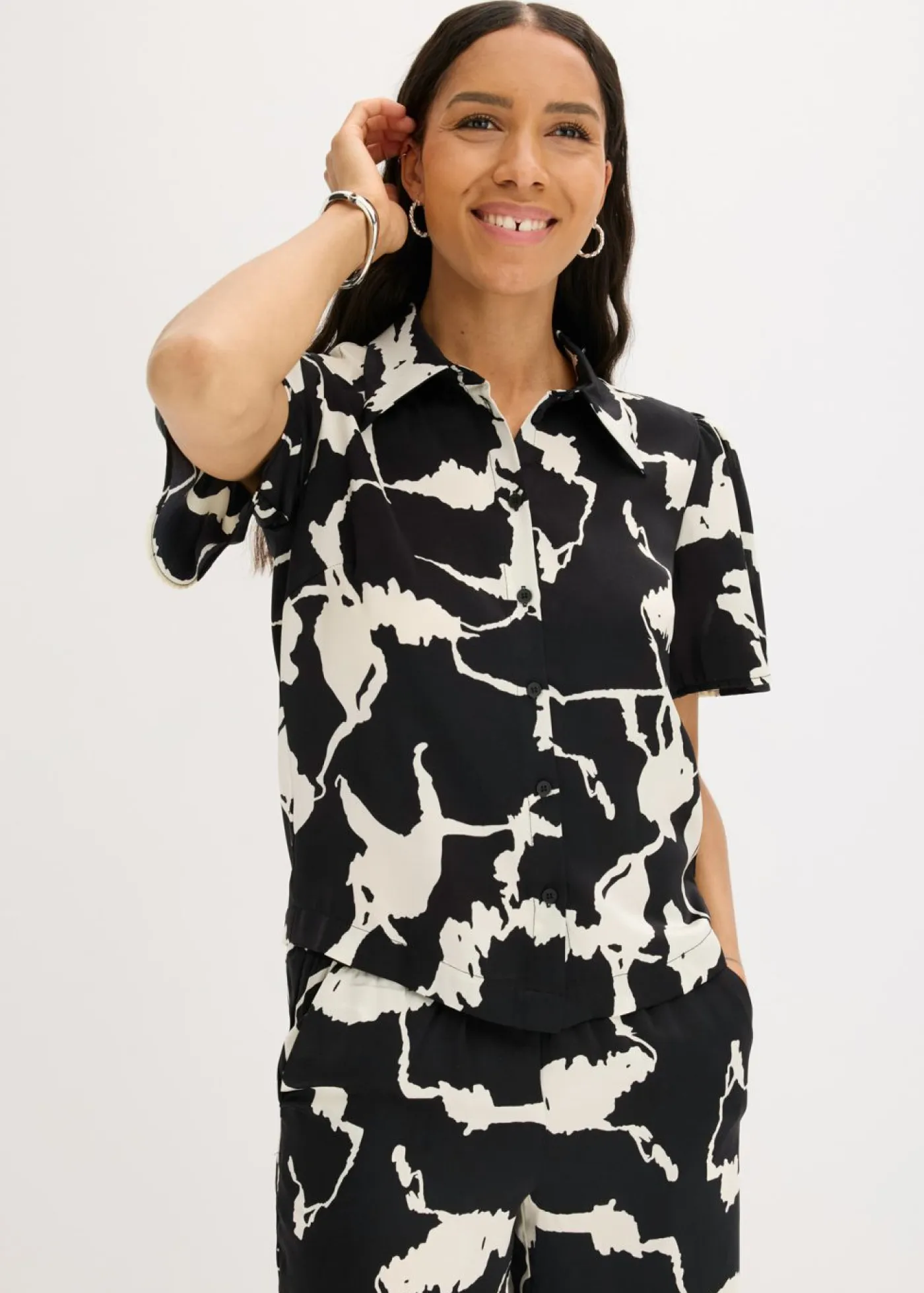 Discount Blusa de satén fluido Mujer Camisas Y Blusas