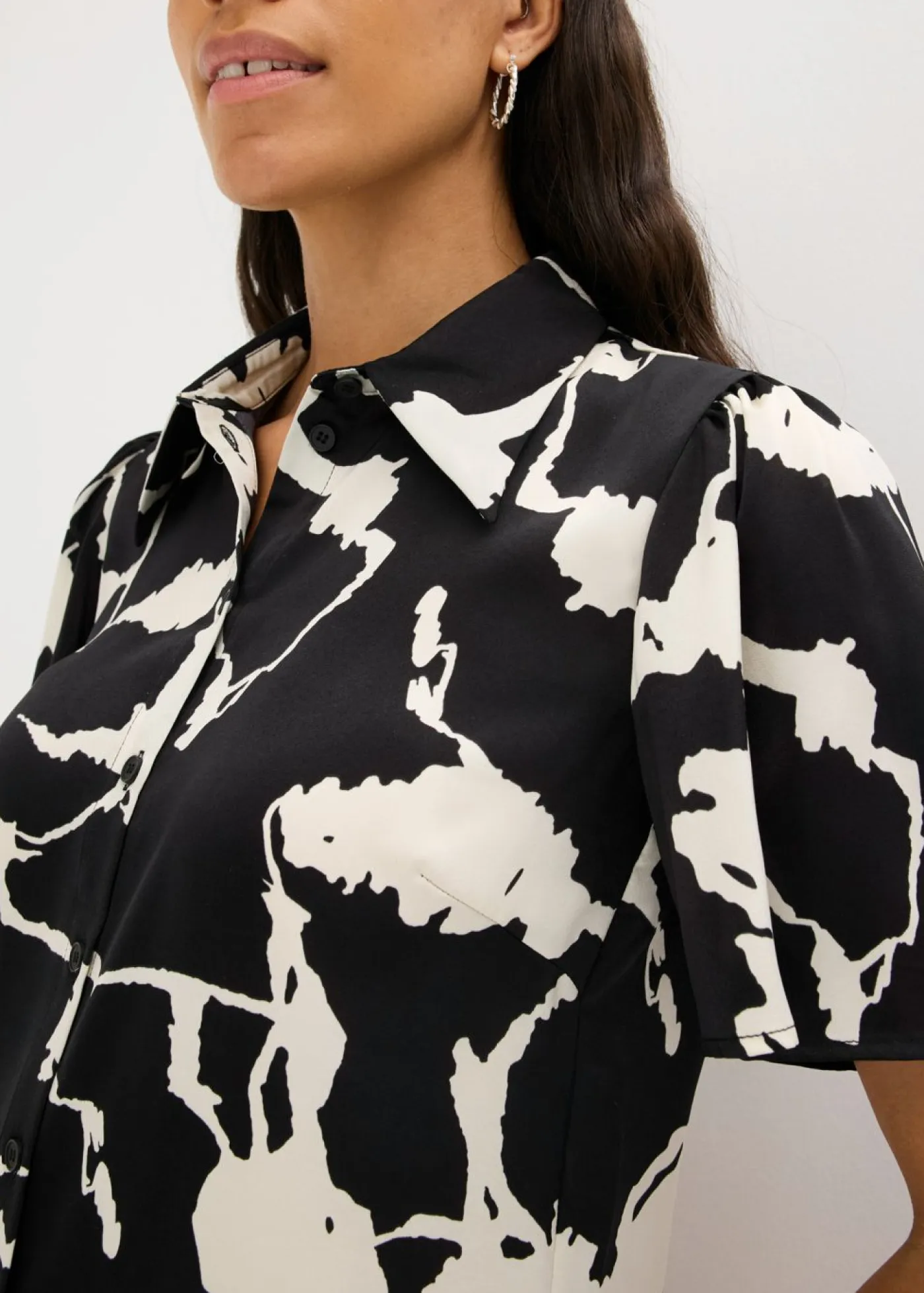 Discount Blusa de satén fluido Mujer Camisas Y Blusas
