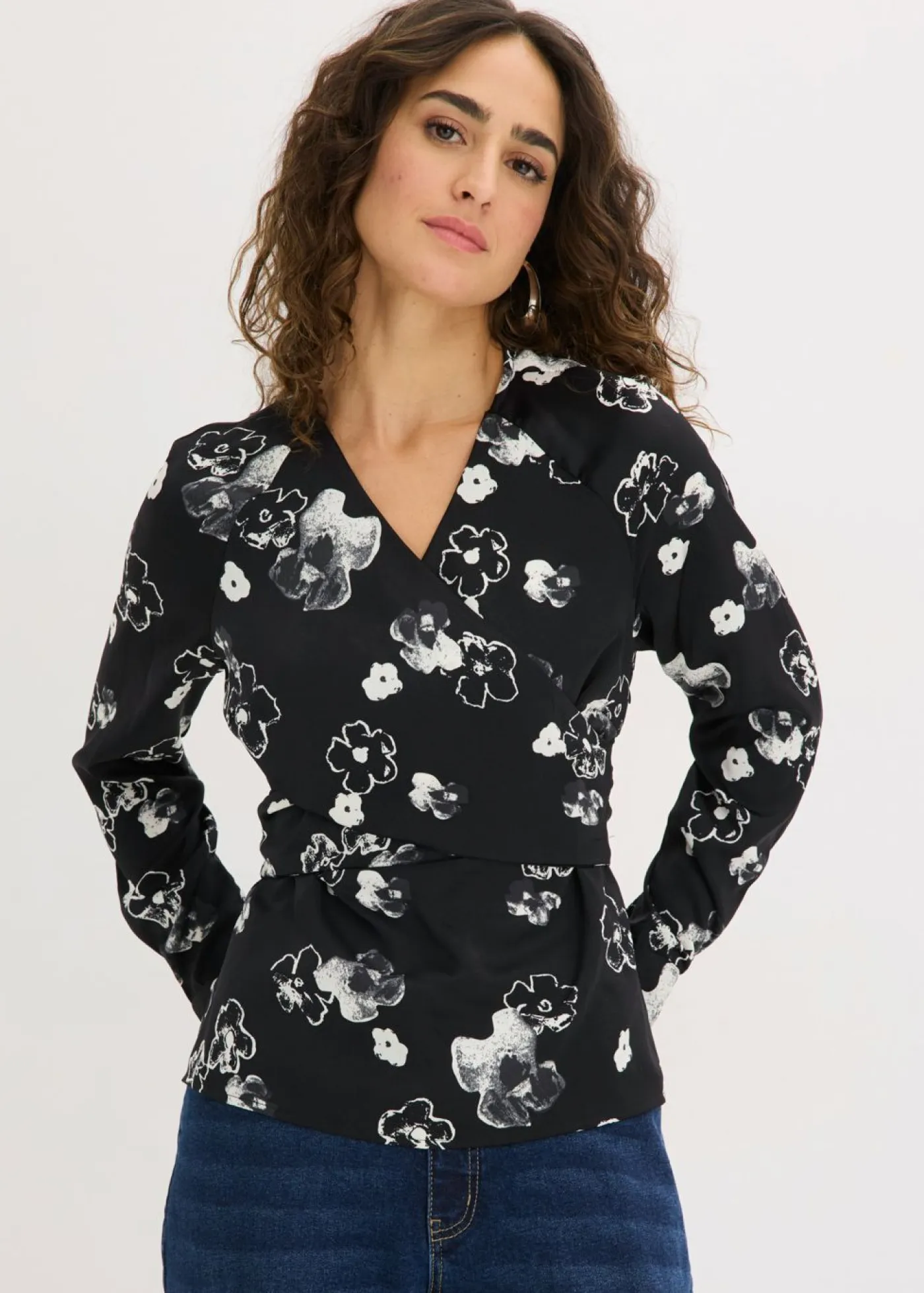 Best Blusa de satén fluido Mujer Camisas Y Blusas