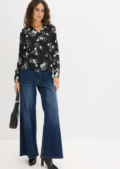 Best Blusa de satén fluido Mujer Camisas Y Blusas