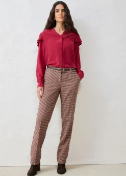Hot Blusa de seda Mujer Camisas Y Blusas