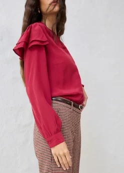 Hot Blusa de seda Mujer Camisas Y Blusas