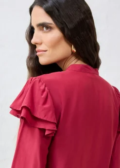 Hot Blusa de seda Mujer Camisas Y Blusas