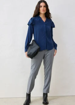 Outlet Blusa de seda Mujer Camisas Y Blusas