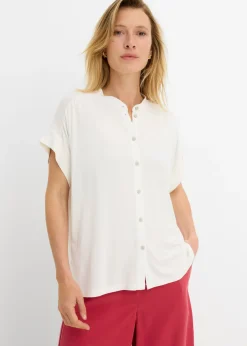 Outlet Blusa de suave mezcla de viscosa Mujer Camisetas