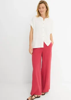 Outlet Blusa de suave mezcla de viscosa Mujer Camisetas