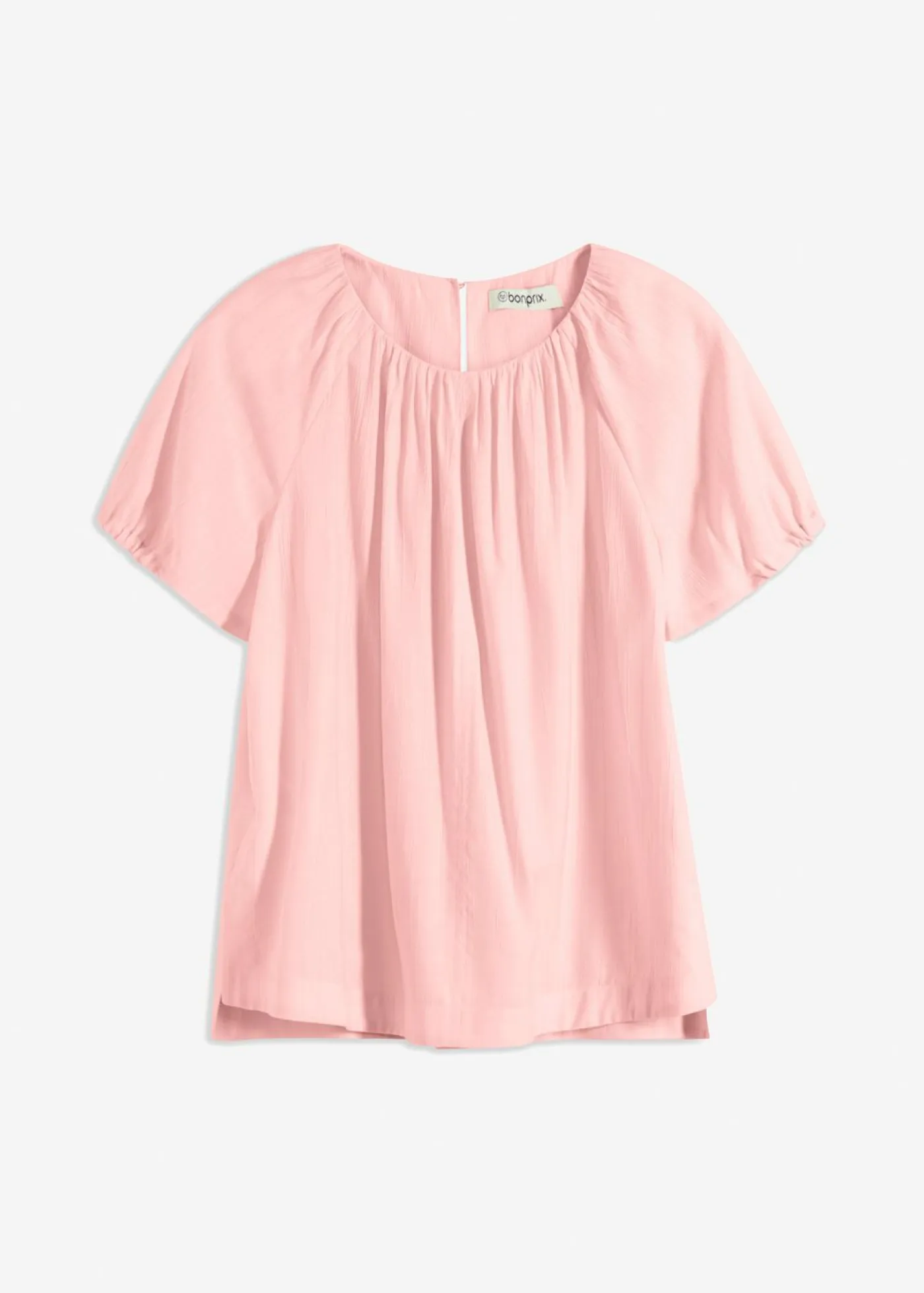 Clearance Blusa de tejido arrugado estructurado Mujer Camisas Y Blusas|Camisetas