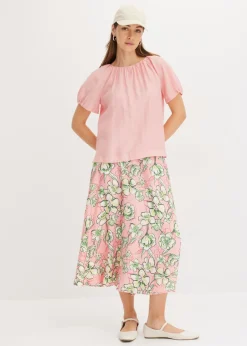 Clearance Blusa de tejido arrugado estructurado Mujer Camisas Y Blusas|Camisetas