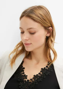 Online Blusa de tejido arrugado estructurado Mujer Camisas Y Blusas|Camisetas
