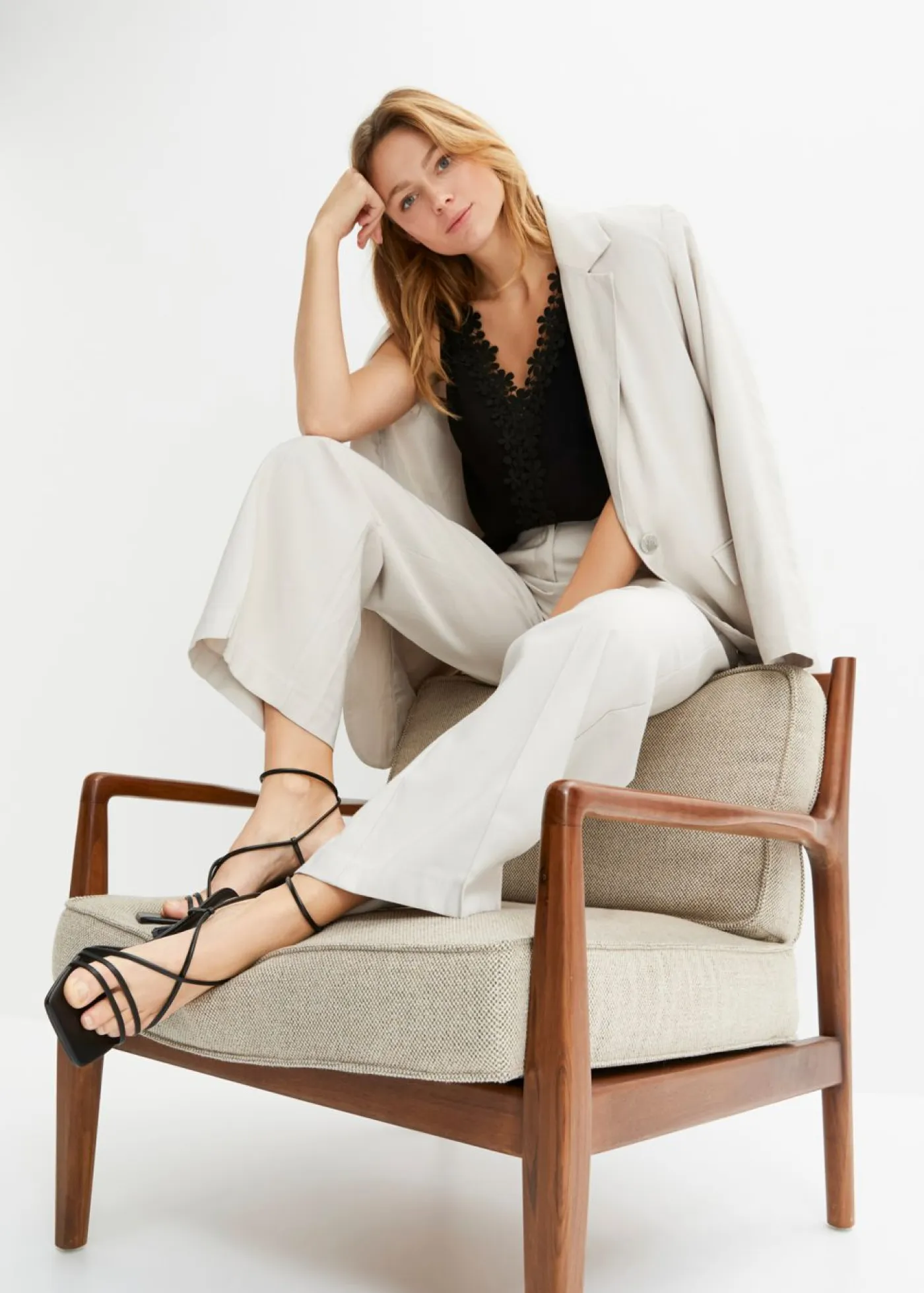 Online Blusa de tejido arrugado estructurado Mujer Camisas Y Blusas|Camisetas