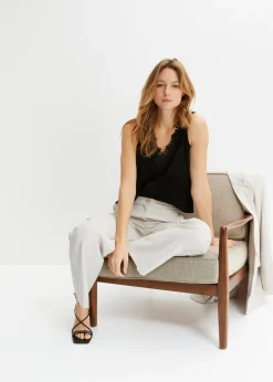 Clearance Blusa de tejido arrugado estructurado Mujer Camisas Y Blusas|Camisetas