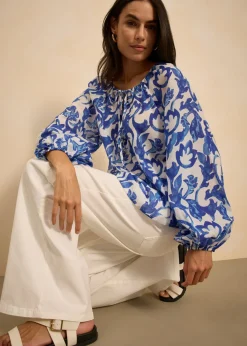 Discount Blusa de túnica estampada Mujer Camisas Y Blusas