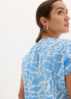 Sale Blusa de túnica estampada Mujer Camisas Y Blusas|Novedades