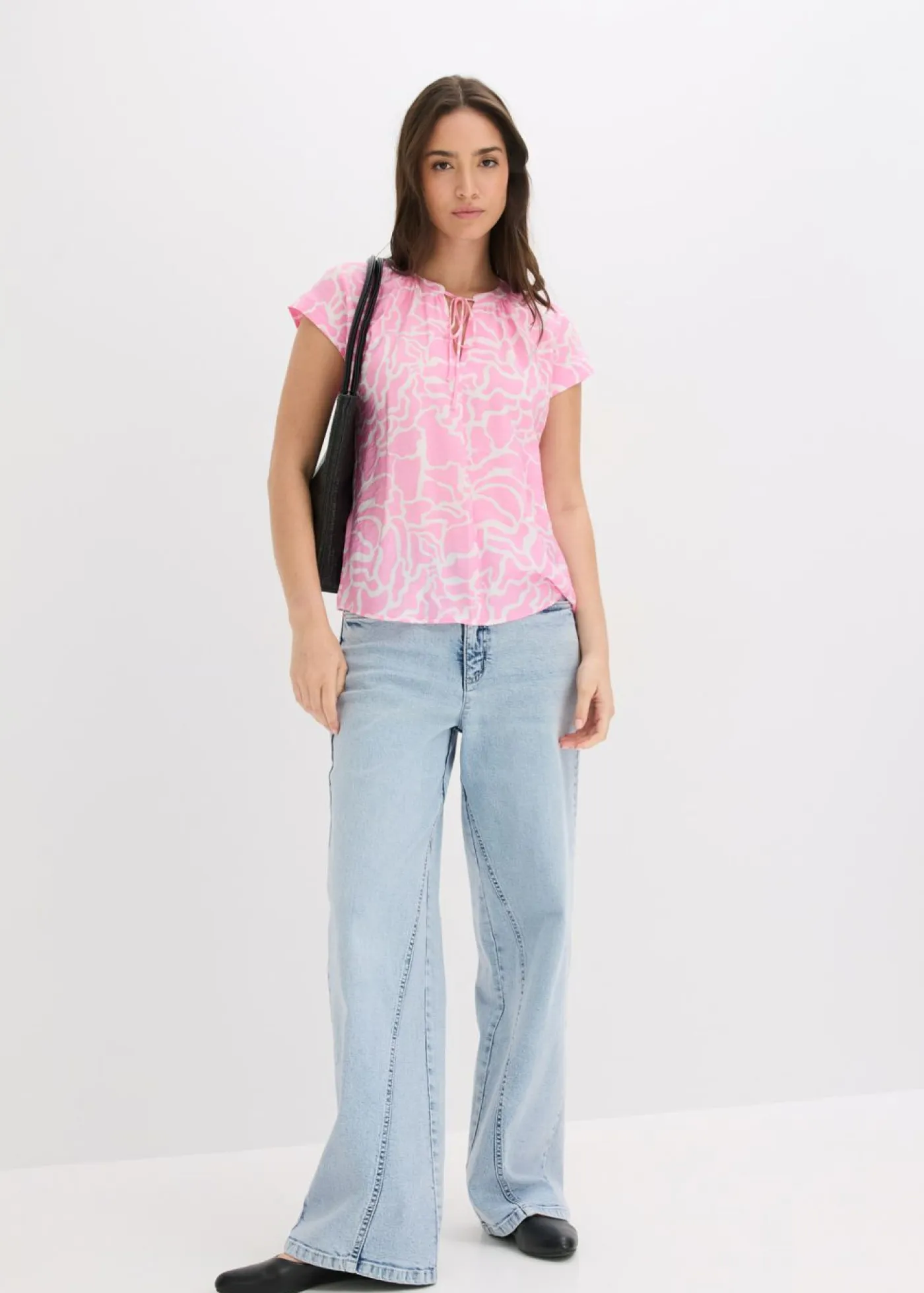Online Blusa de túnica estampada Mujer Camisas Y Blusas|Novedades