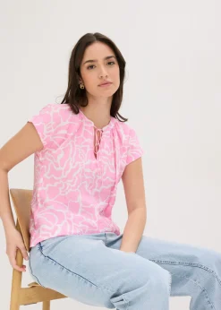 Online Blusa de túnica estampada Mujer Camisas Y Blusas|Novedades