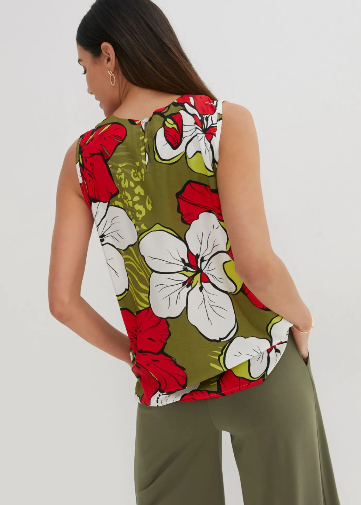 Blusa de viscosa Mujer Camisas Y Blusas|Camisetas