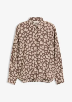 Discount Blusa de viscosa con mangas tipo murciélago Mujer Camisas Y Blusas